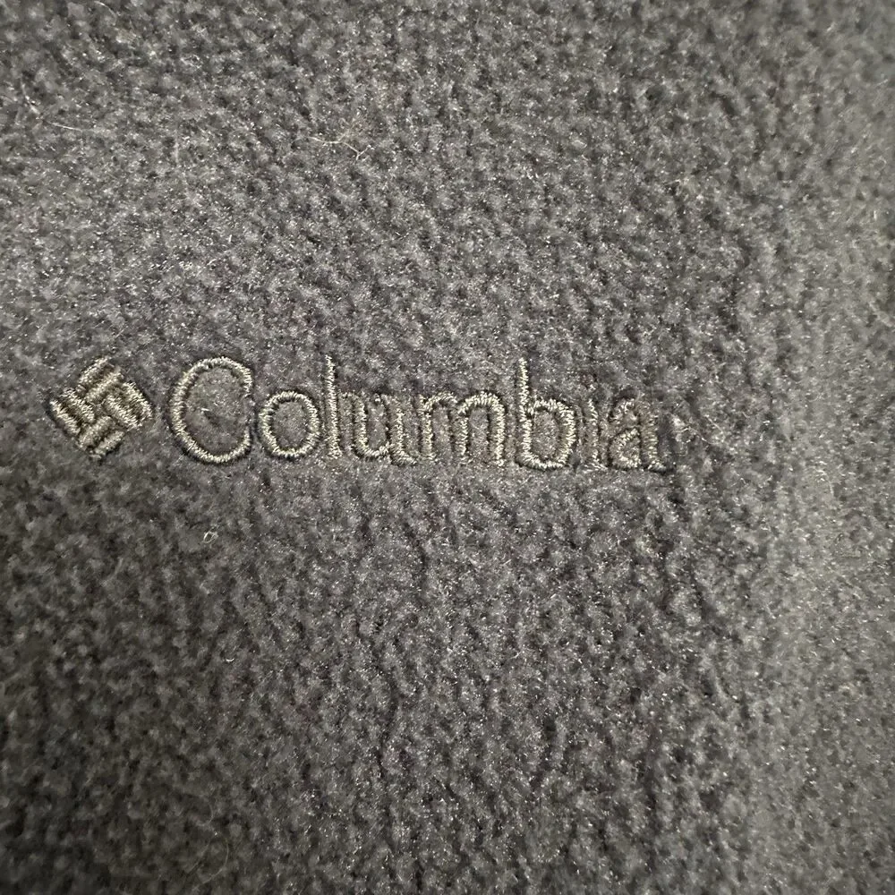 Columbia Men’s L Navy Fleece Vest Full Zip Interchange Outdoor Hiking